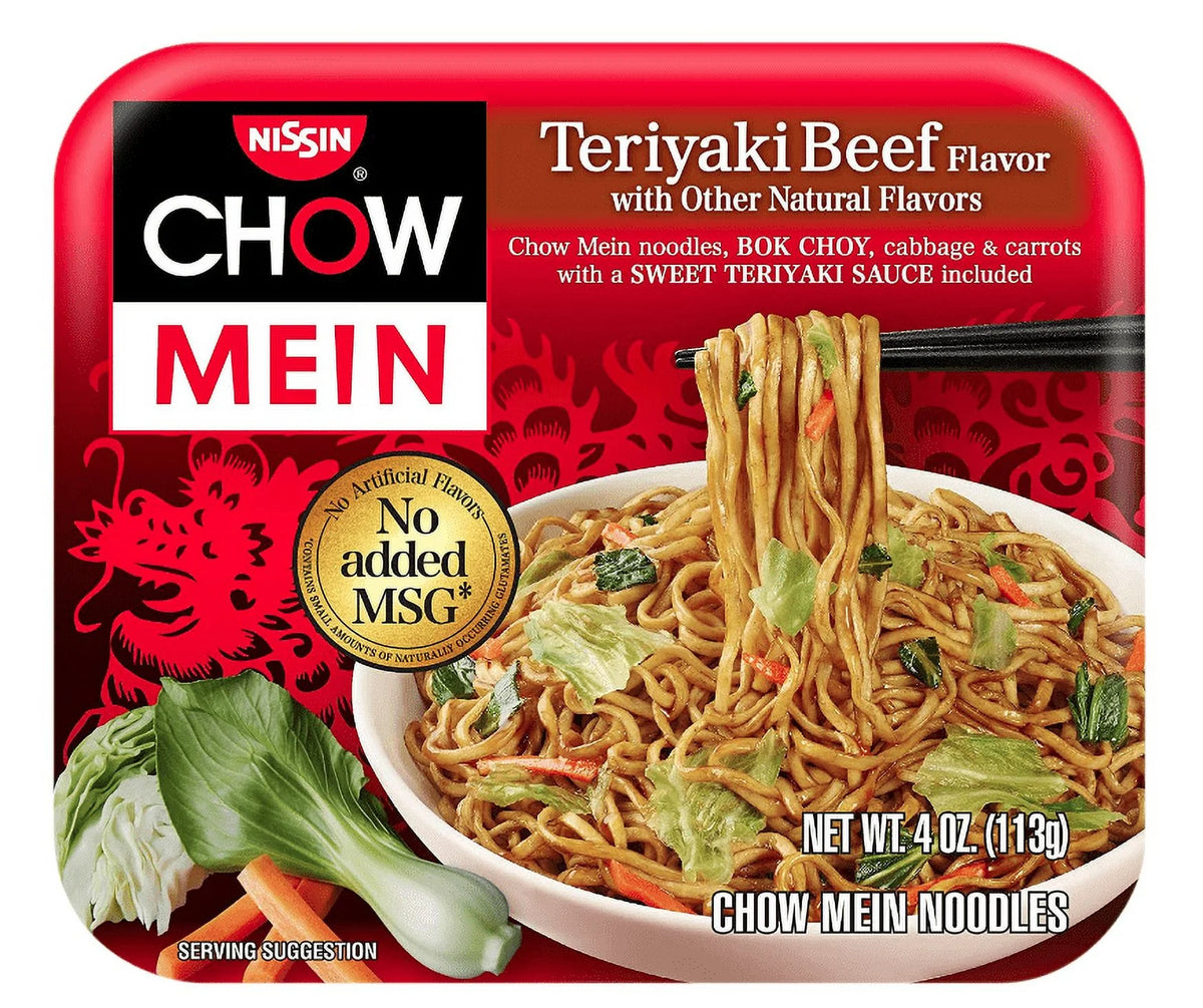 4.0 Ounce Pack of 12 Teriyaki Beef Chow Mein X48971
