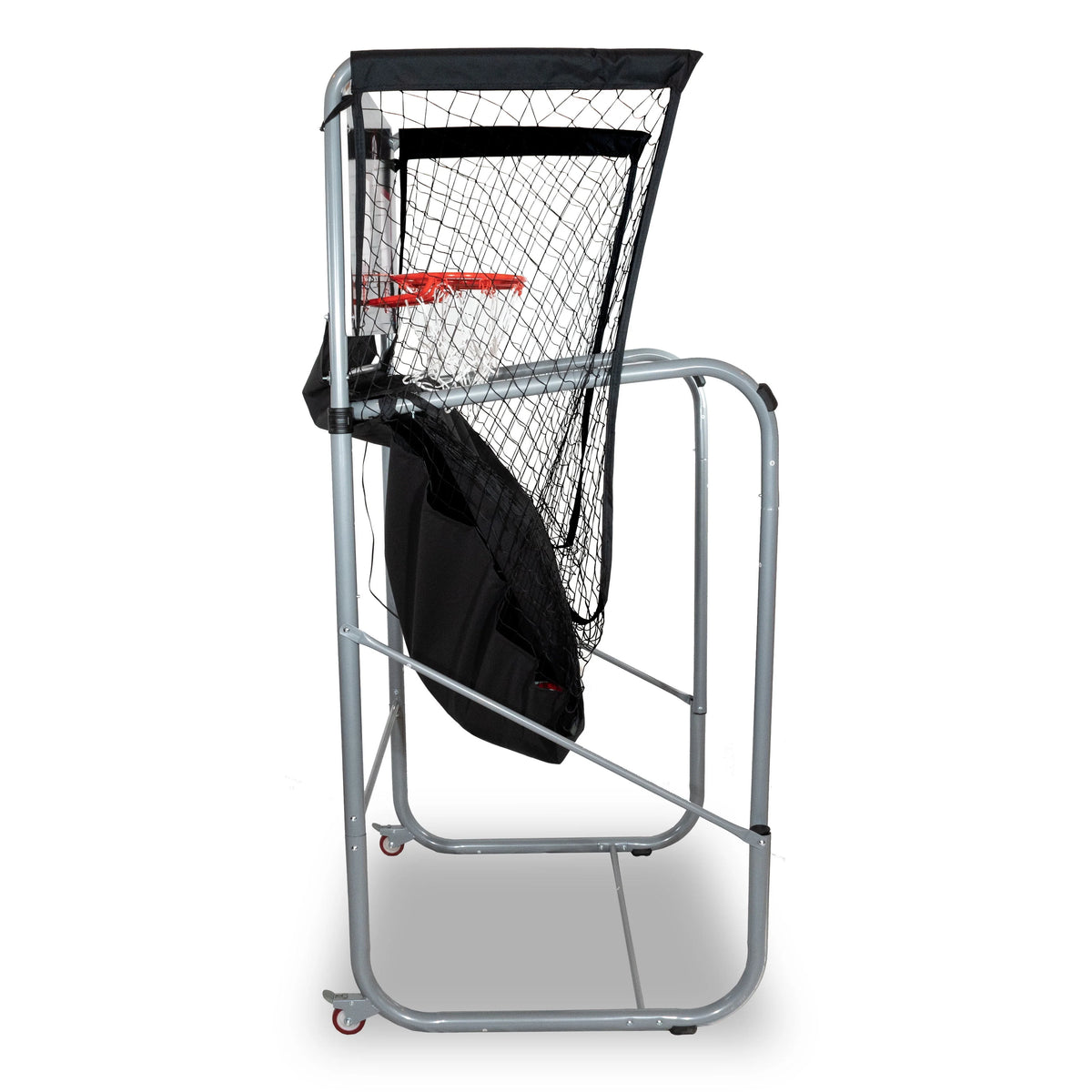 Black Foldable Basketball Arcade Game with 7 Basketballs Z59424