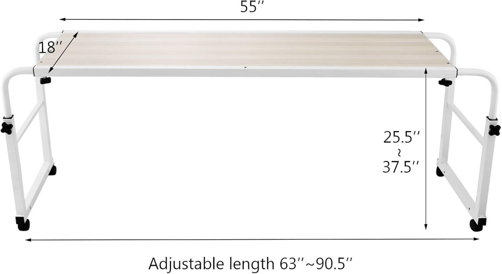 47 Inch Rolling Overbed Table O787901