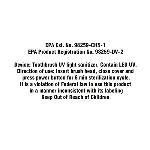 Rechargeable UV Toothbrush Sanitizer A7848
