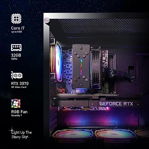 Intel Core i7-11700KF 32G DDR4 2T SSD GeForce RTX 3060 12G Gaming Desktop PC D9739