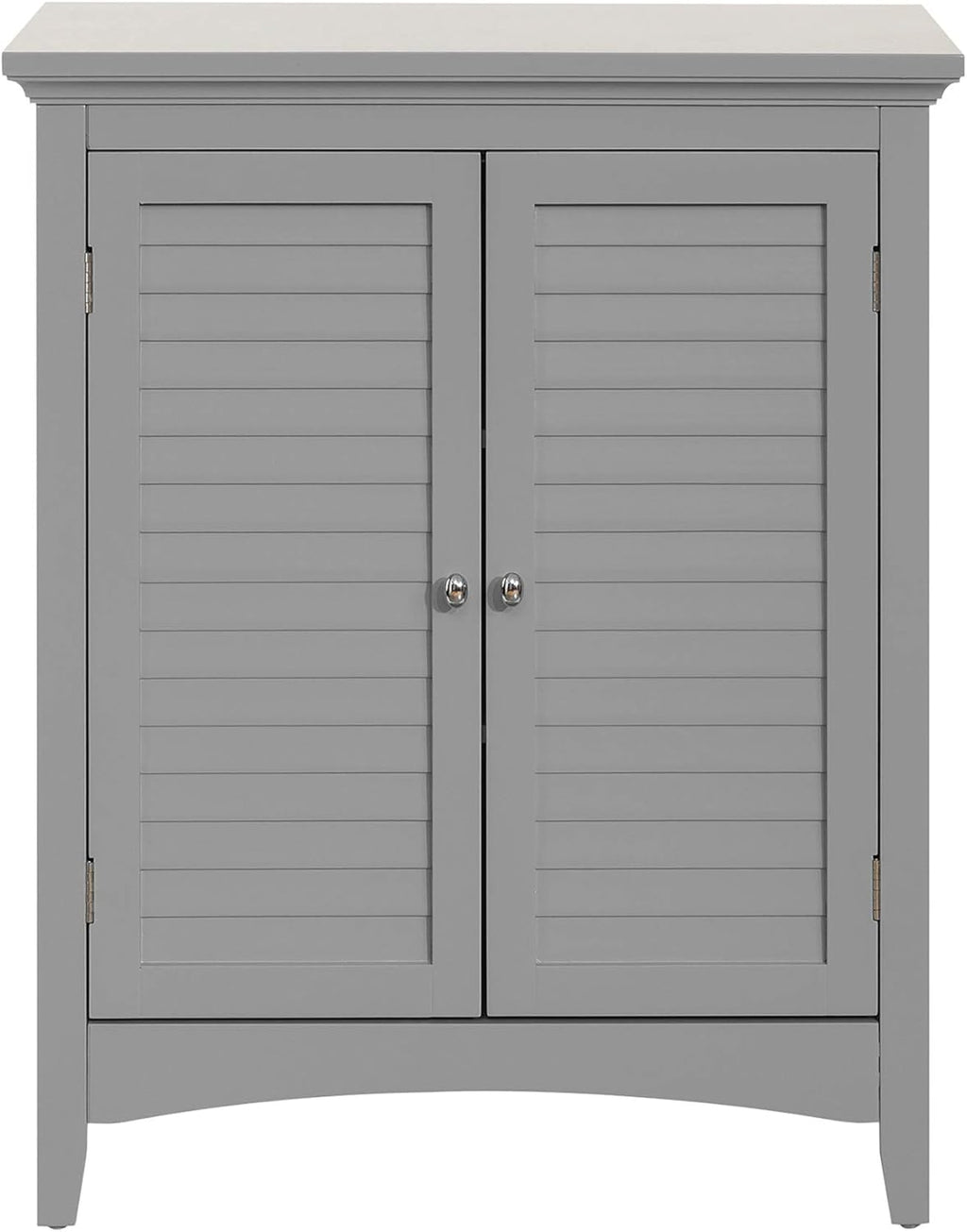 Grey Freestanding Floor Cabinet with 2 Shutter Doors O575