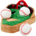 Baseball Hide & Seek Puzzle Plush Squeaky Dog Toy O9111