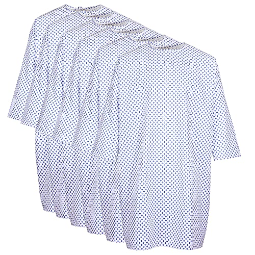 6 Pack Cotton Blend Medical Patient Gowns White O50830
