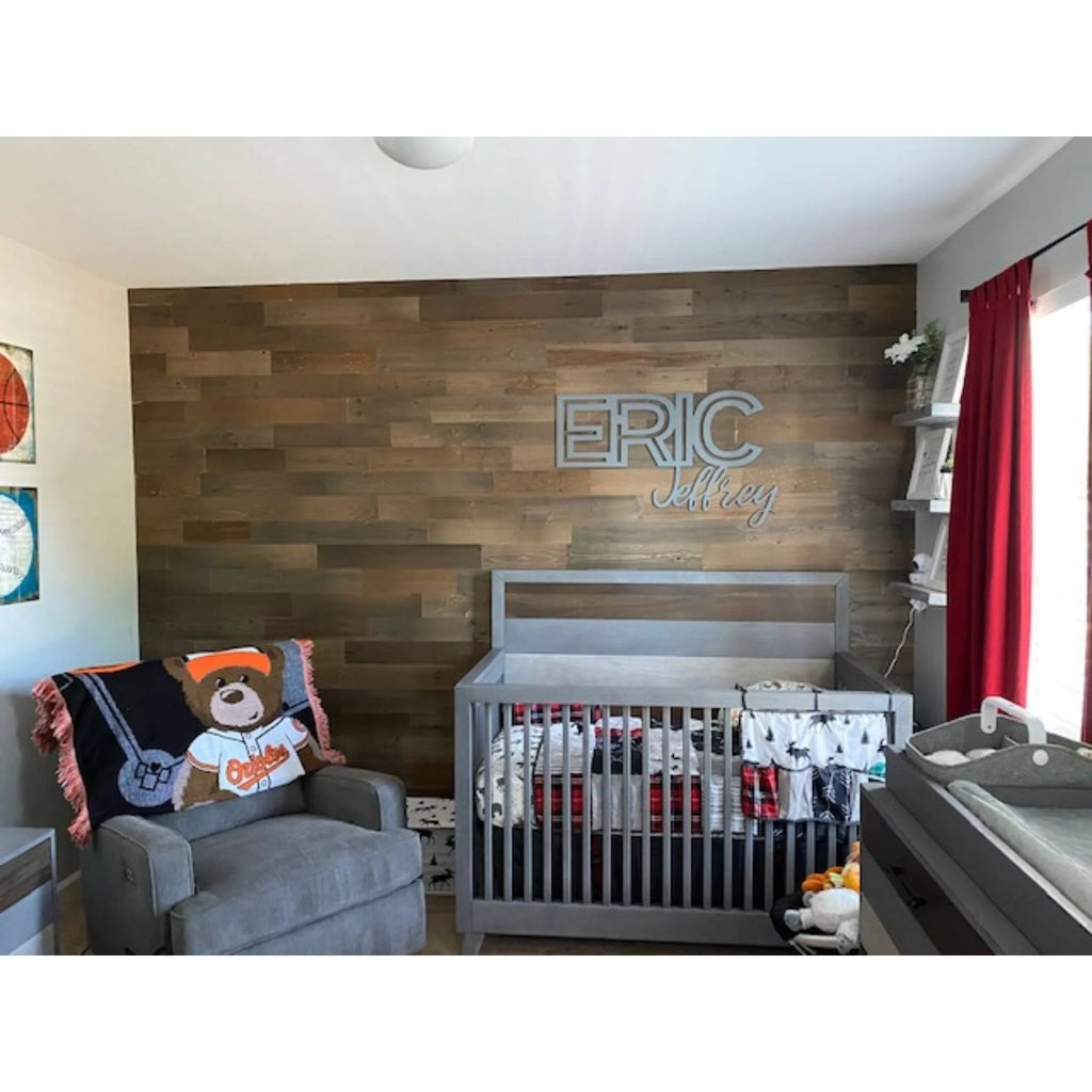 Reclaimed Wooden Wall Planks Peel and Stick 10 Sq. ft R191307