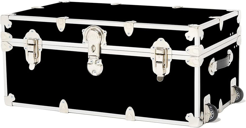 Large Storage Trunk with Mounted Wheels 32x18x14 Slate T568