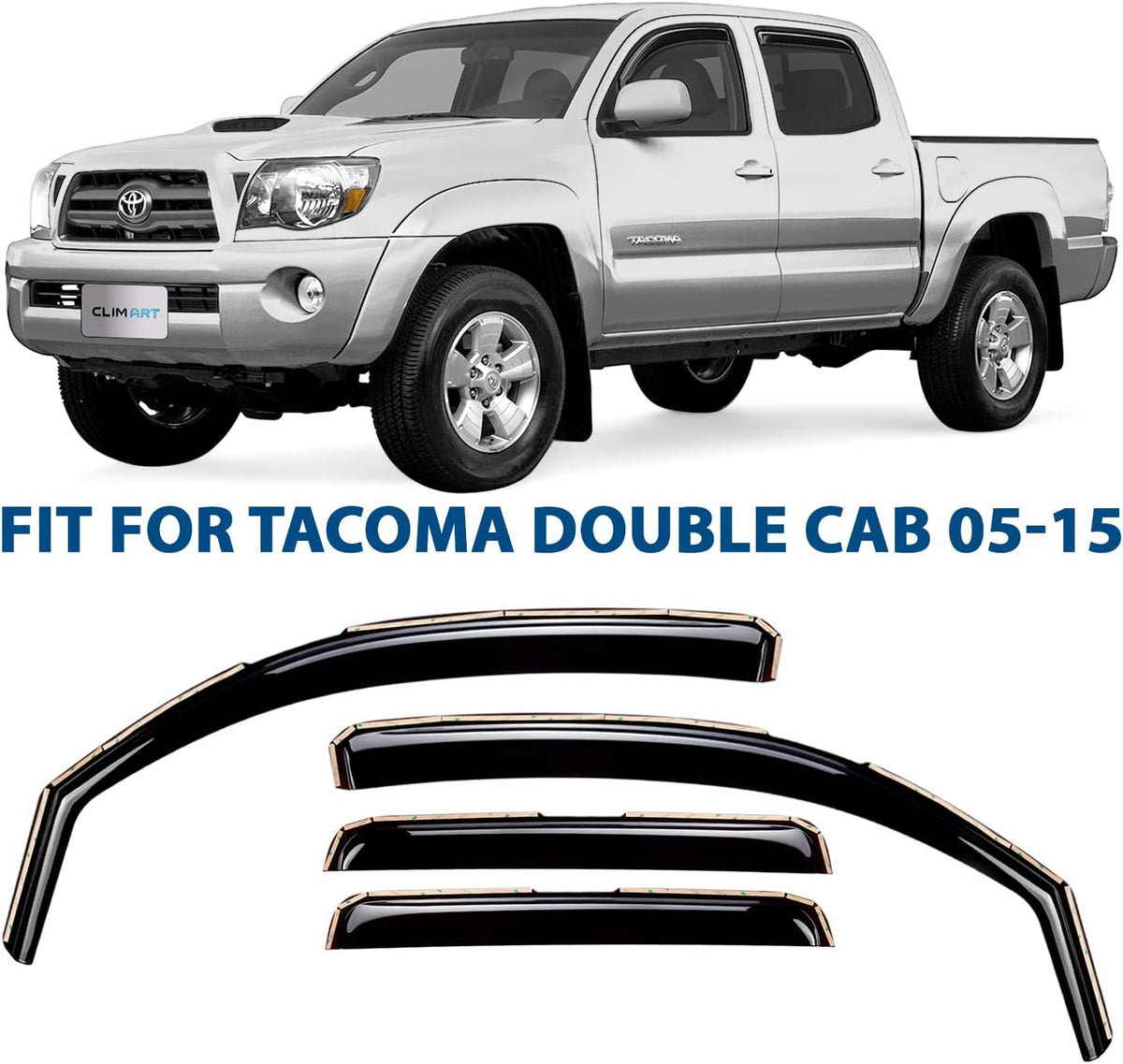 Dark Smoke Window Deflectors 4 pcs X430