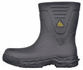 Black Mid-Calf Rubber Boot D5016