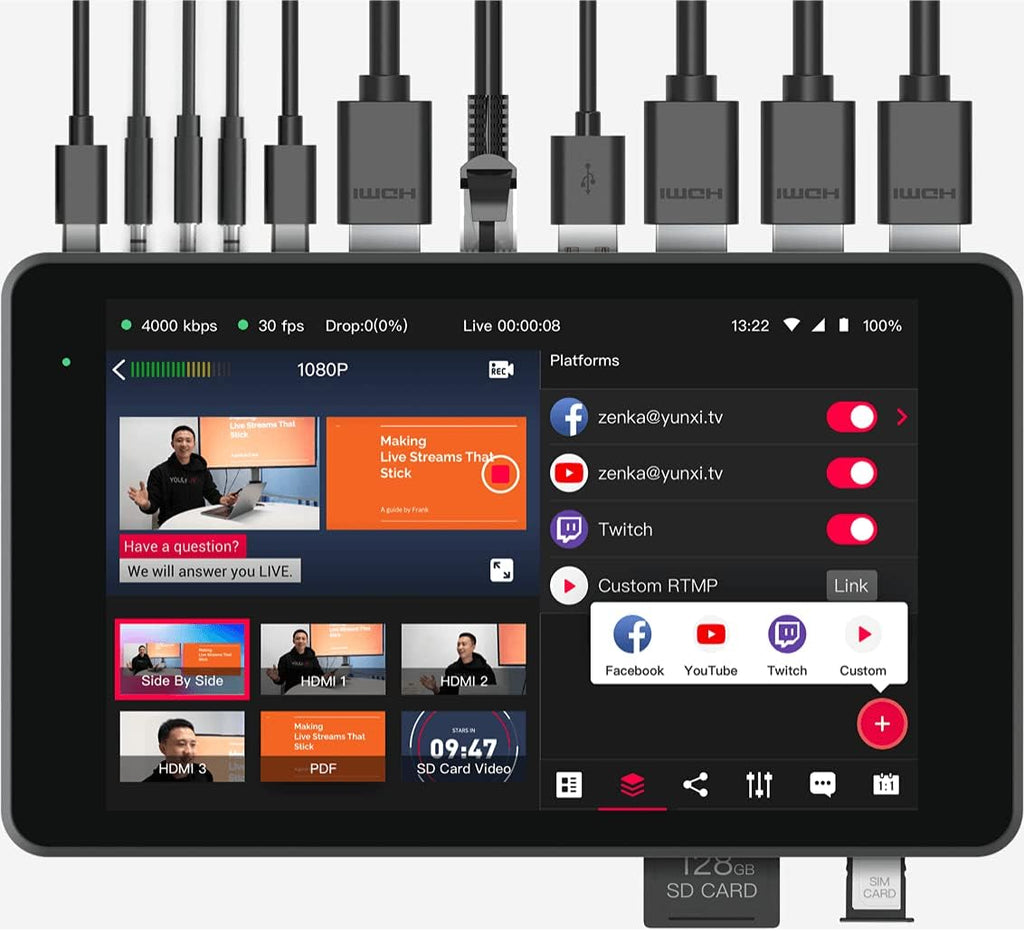 Portable Multi-Cam Live-Streaming Solution E8237