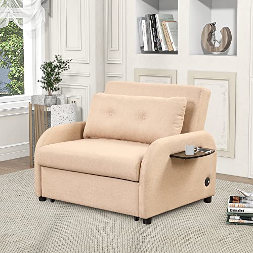 Teal 3-in-1 Single Sofa Bed Sleeper Chair K412819