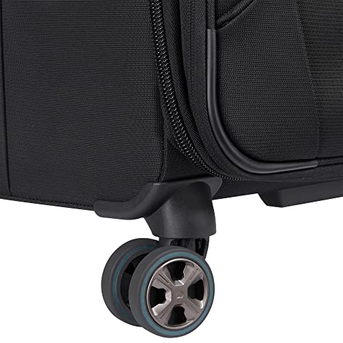 Black Softside Expandable Luggage with Spinner Wheels, Carry on 20 Inch U316778