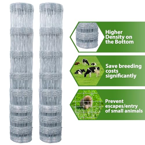 4×164ft Woven Galvanized Cattle Panel B1948