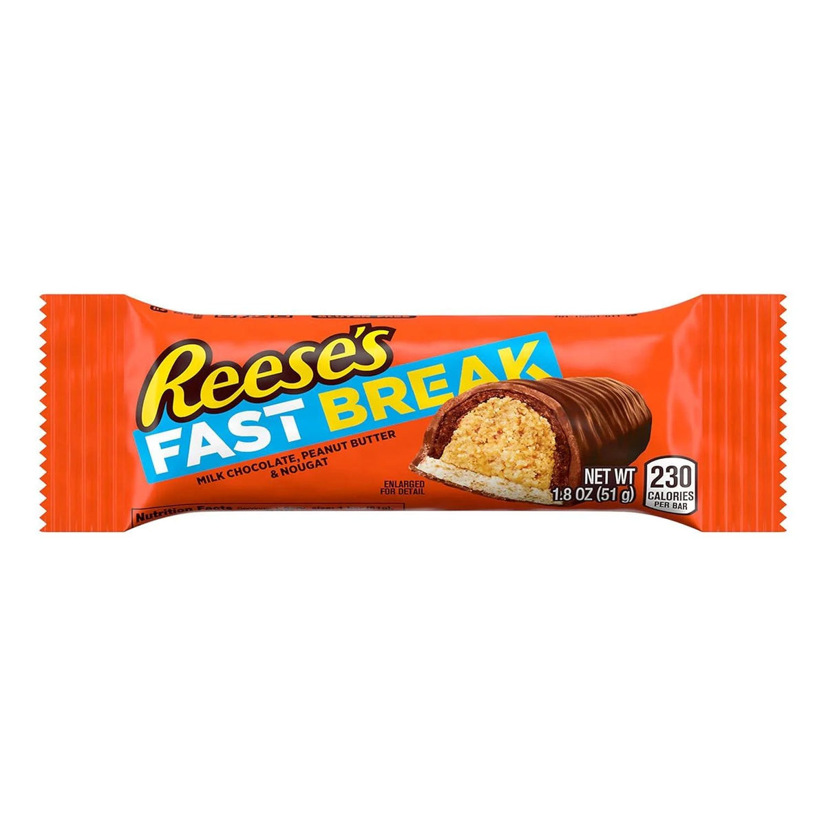 8 Pack 1.8 oz Peanut Butter Nougat Candy Bars P33357