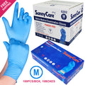Blue Nitrile Medical Exam Gloves Powder Free Medium O24153