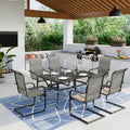 7 Pieces Outdoor Patio Dining Set with Table and 6 Chairs A570