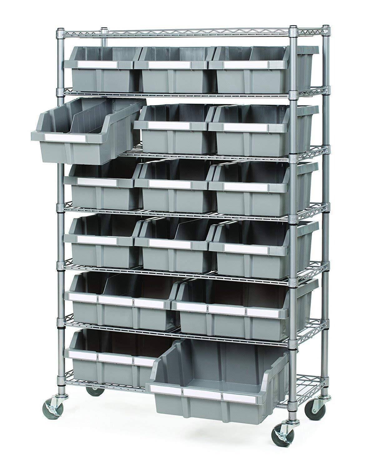 7-Shelf Bin Rack System A20171
