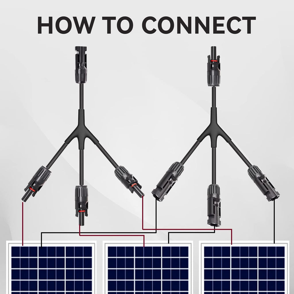 1 Pair Solar Panel Parallel Adapter D946