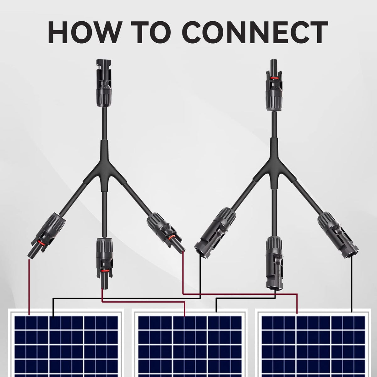 1 Pair Solar Panel Parallel Adapter D946