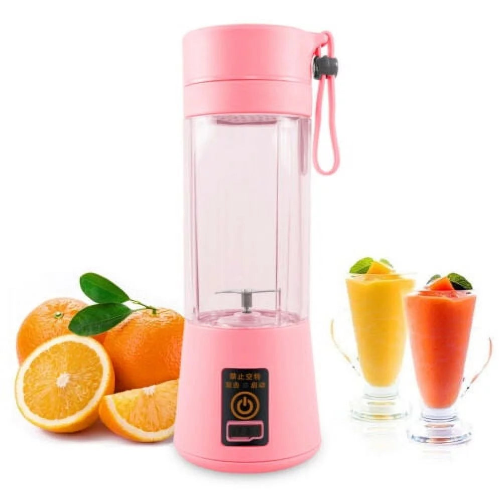 Portable Mini Blender USB Rechargeable Pink Z9893