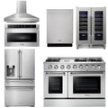 48 Propane Gas Range, Range Hood, Refrigerator, Dishwasher, Microwave, Wine Cooler C83572