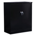 Black Heavy-Duty Welded Storage Cabinet with Two Adjustable Shelves Q34507