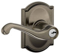 Antique Nickel Keyed Entry Lever Lock Z3653