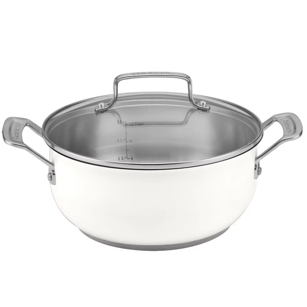 11-piece Matte White Cookware Set with Oven Mitt and Kitchen Timer O1515