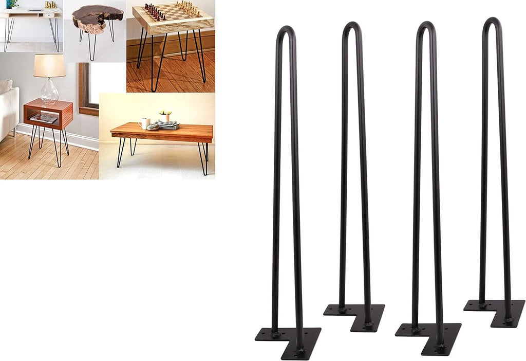 Matte Black Hairpin Legs Set Of 4 D17020