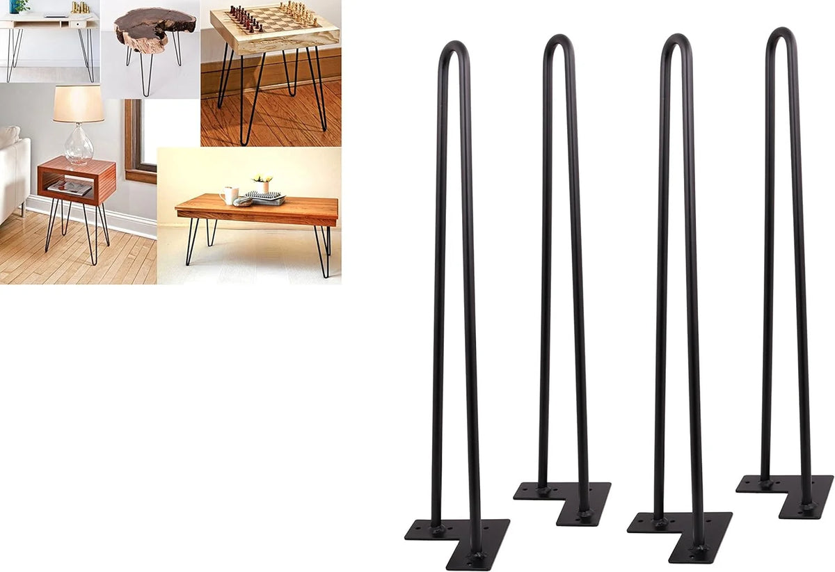 Matte Black Hairpin Legs Set Of 4 D17020