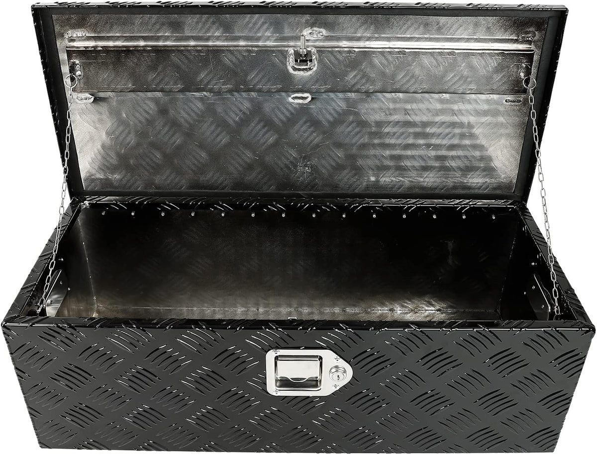 Black Aluminum Underbody Tool Box 30X13X10 Inch G22954