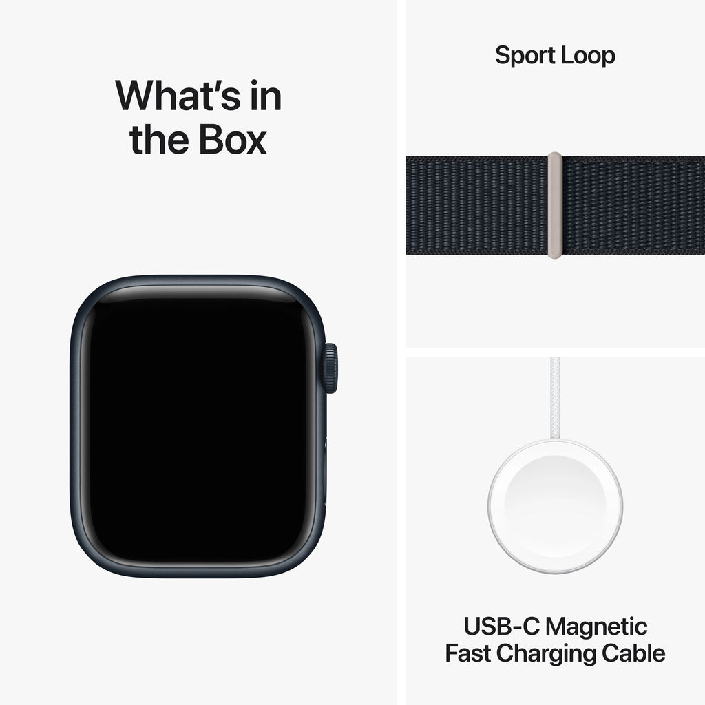 Midnight Aluminum Case 45mm Apple Watch with Sport Loop E78385