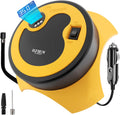 Tire Inflator Portable Air Compressor, DC 12V Auto Tire Pump, Digital Air Pump with LED Light, Long Power Cord Auto Shut Off, Pack of 2 G26508