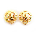 Pre-Owned Gold Metal Earrings V555