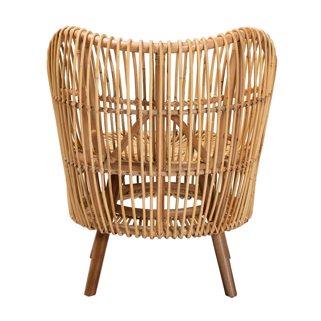 Natural Rattan Wide Seat Lounge Chair P25787
