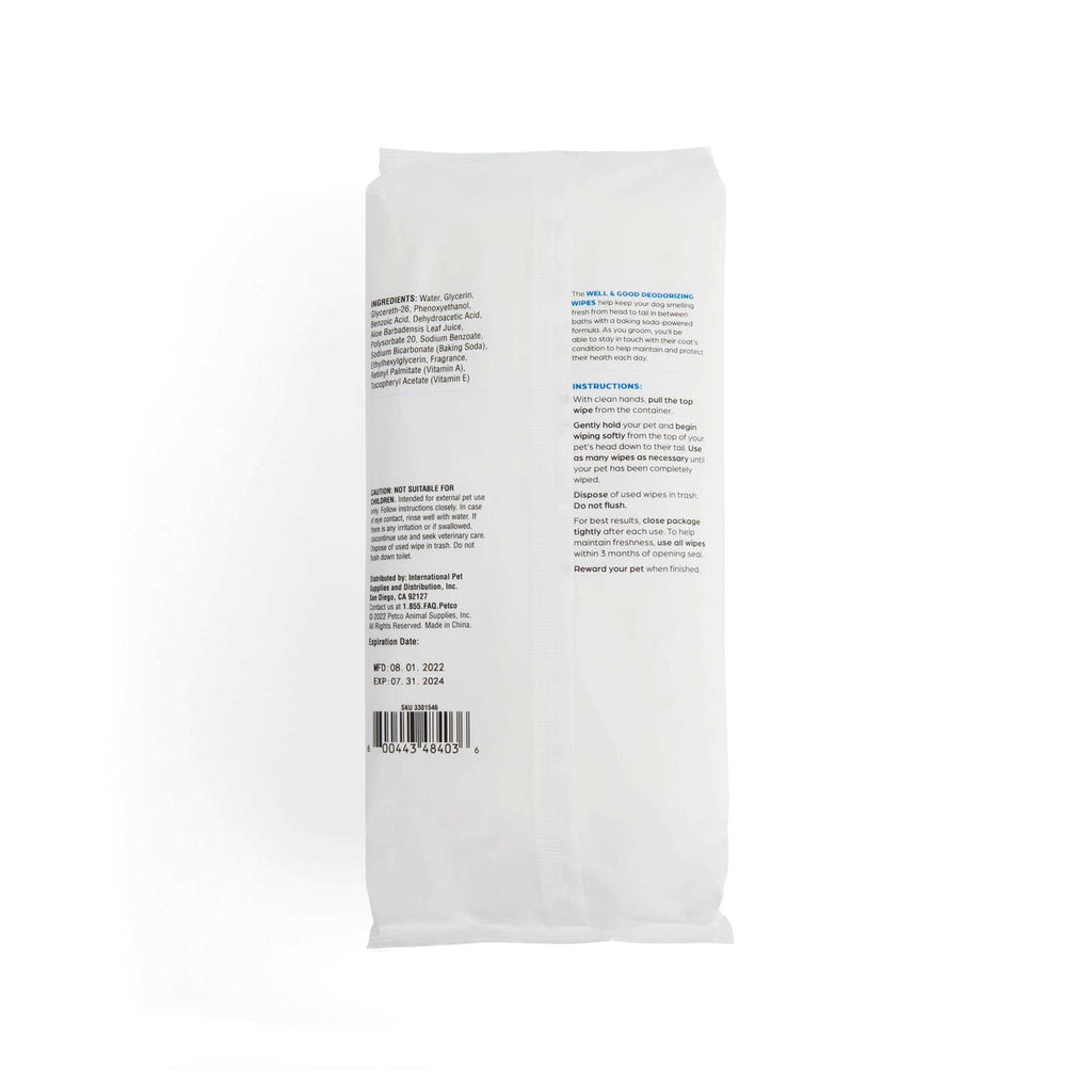 Cucumber Melon Deodorizing Dog Wipes Y837