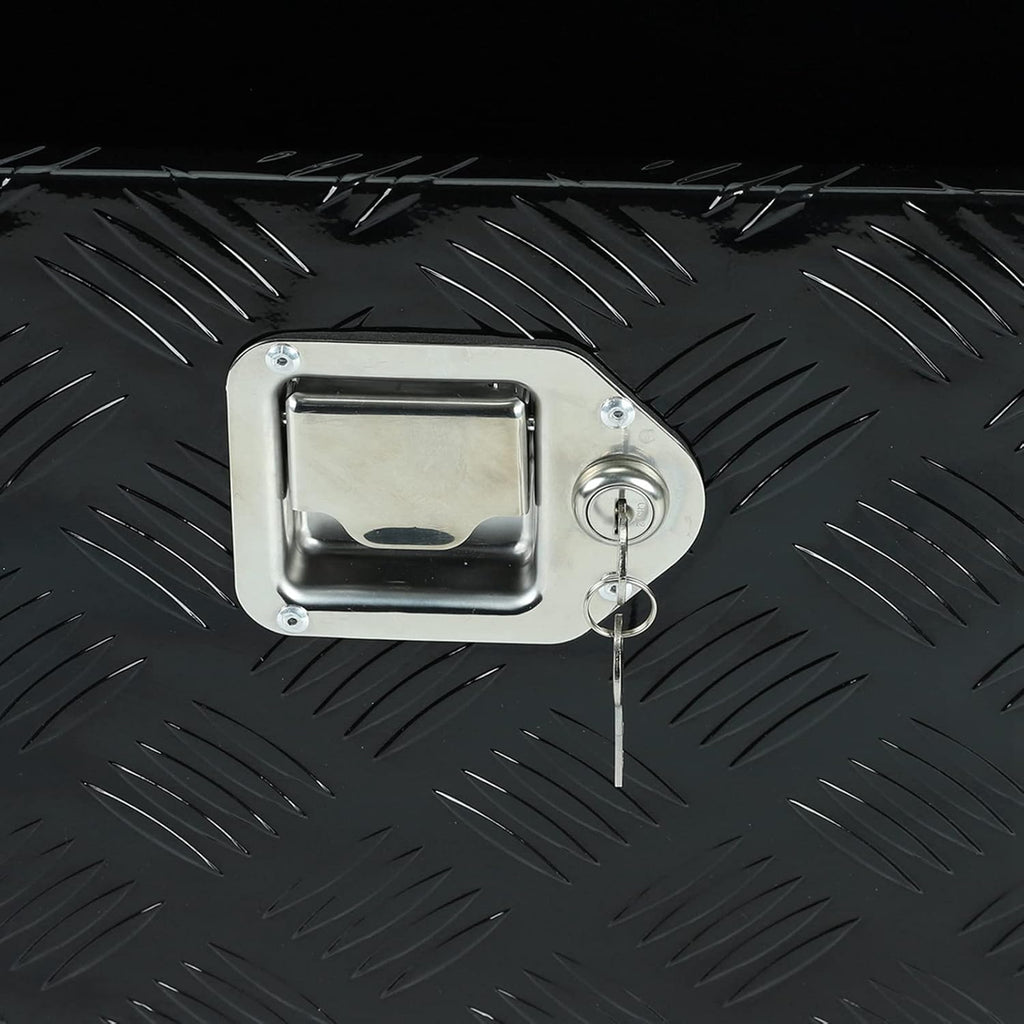 Black Aluminum Underbody Tool Box 30X13X10 Inch G22954