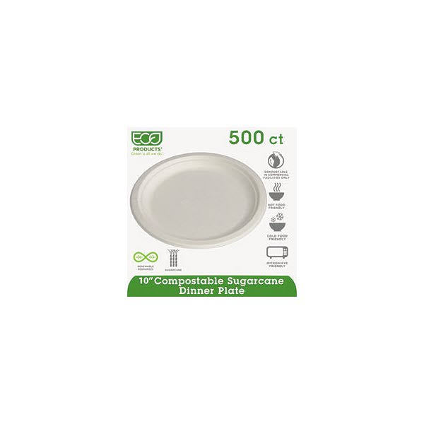 Compostable Sugarcane Plates - 10 X82555