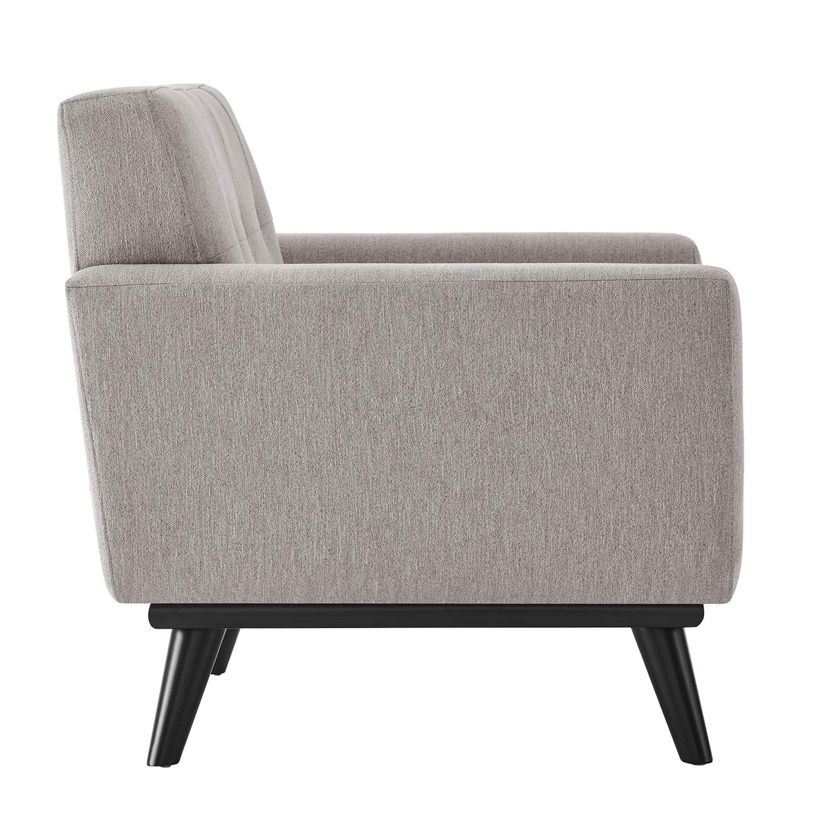 Light Gray Herringbone Fabric Armchair N5434