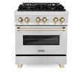 30 in. Gas Burner Electric Oven Range Stainless Steel N232