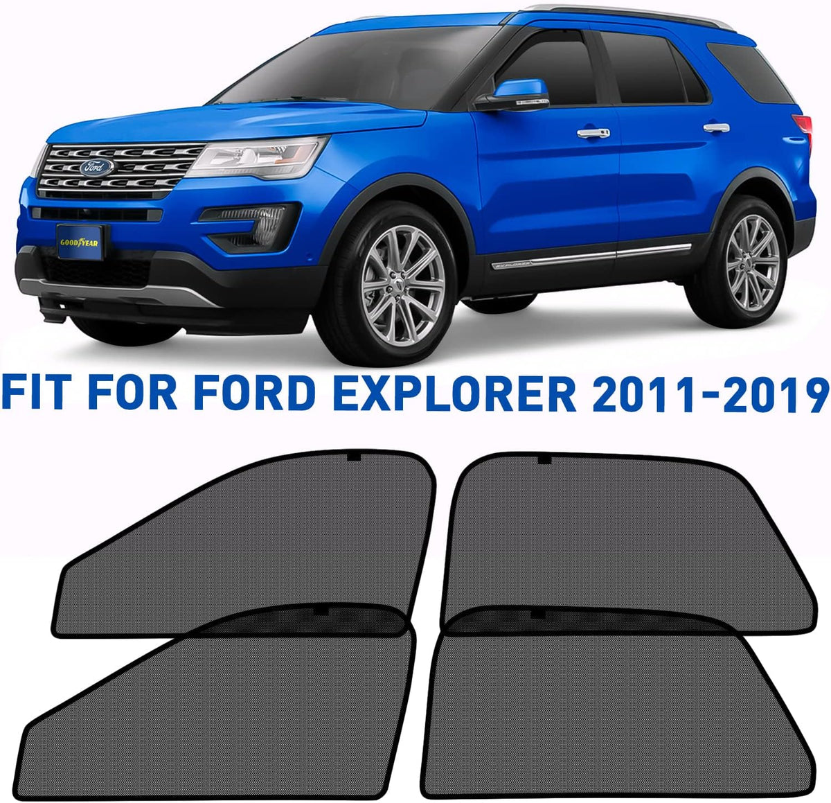 Magnetic Car Window Sunshade 4pcs H3223