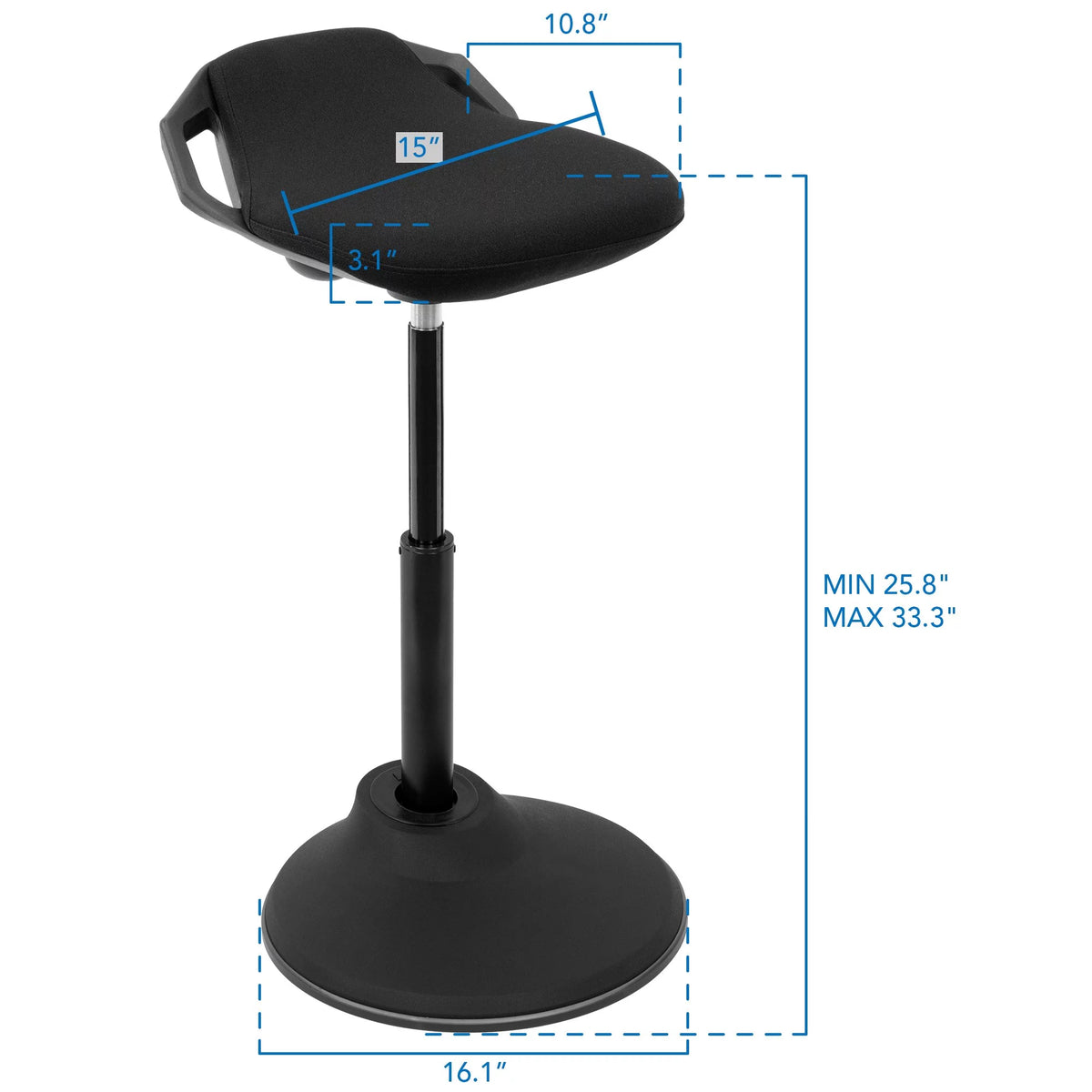 Ergonomic Height Adjustable Backless Stool G811