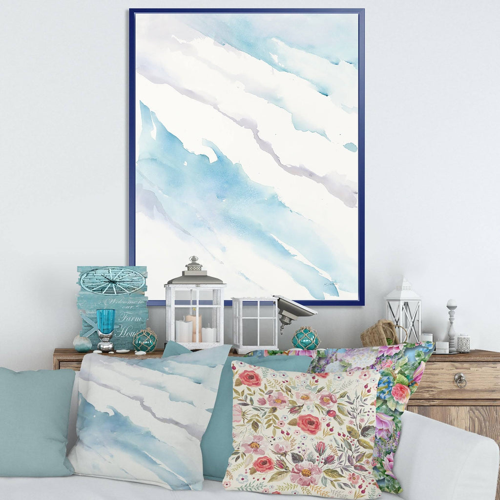 White Framed Canvas B51049