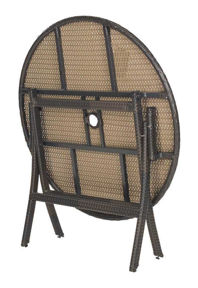 Brown Round Folding Picnic Table P204