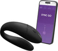 Black Wearable Couples Vibrator with Travel Case O4666