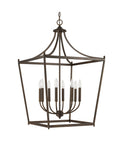 8 Light Burnished Bronze Foyer E879
