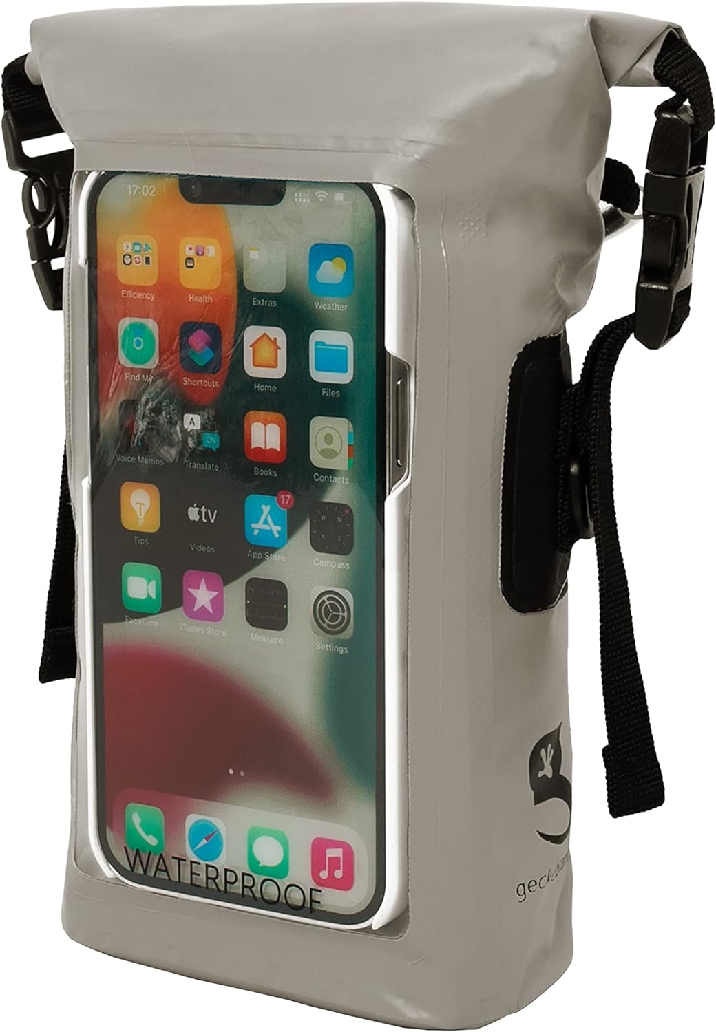 Waterproof Phone Tote Dry Bag Case, Grey D78582
