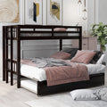 Twin over Pull-Out Bunk Bed with Trundle V3772