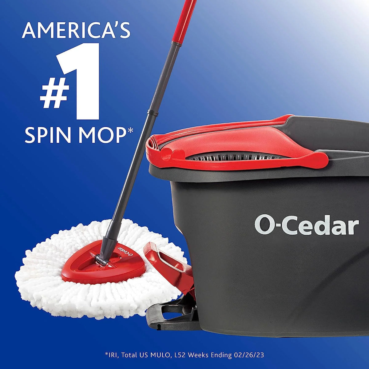 Microfiber Spin Mop & Bucket System with 3 Extra Refills F87099