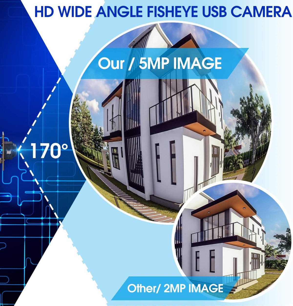 5 Megapixel USB Camera Module with CMOS OV5640 Sensor S96036