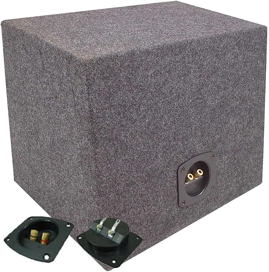 Single 12" Sealed Subwoofer Box Enclosure 3/4" MDF Wood Pack of 2 R804394